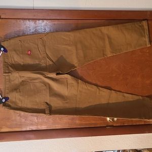 DICKIES WOMEN'S BROWN LONG WORK PANTS CRAFTED FOR WOMEN